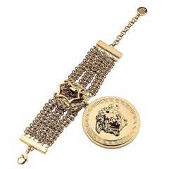 Iconic VERSACE Gold Chain Medusa Bracelet