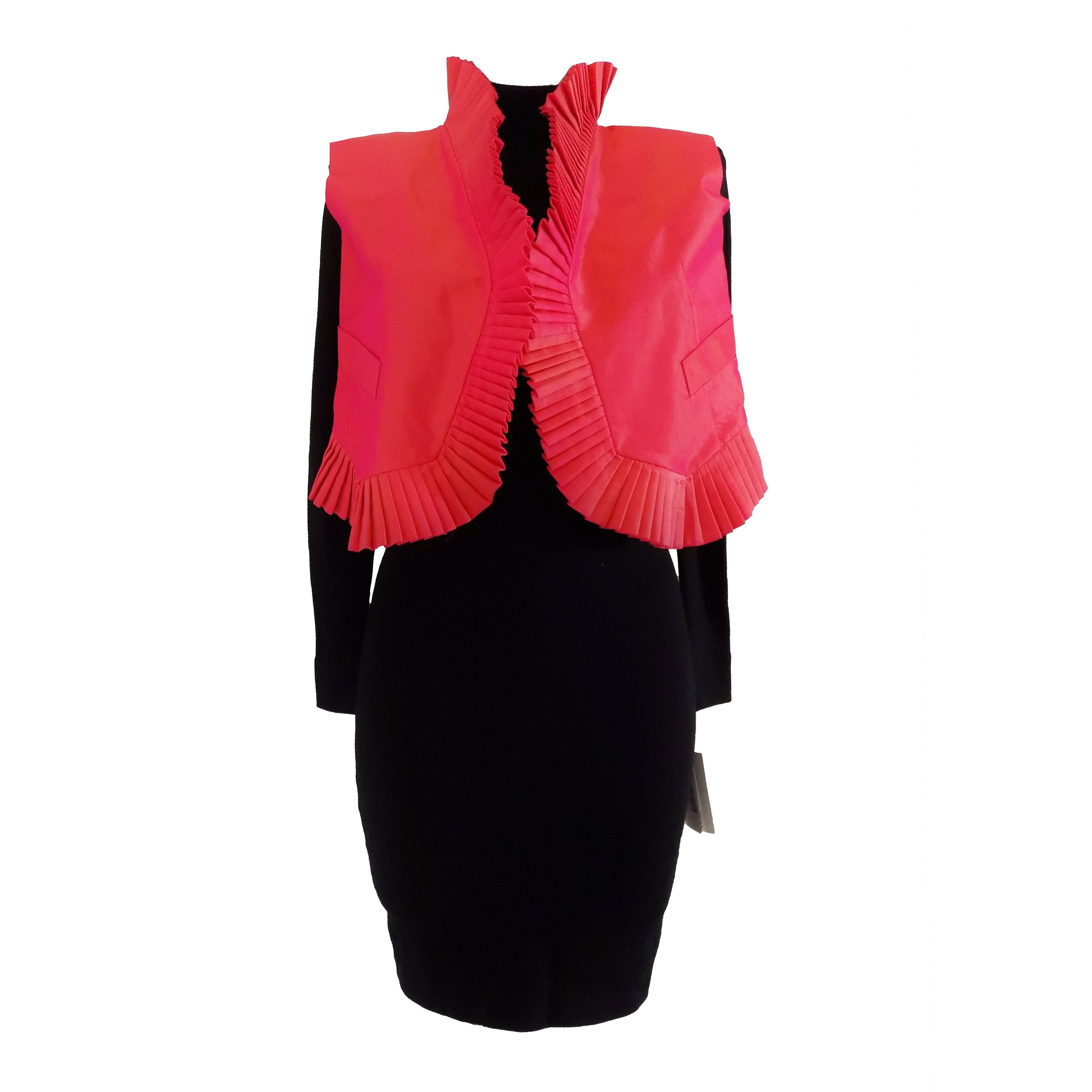 1970s Oaks by  Gianfranco Ferre Gilet Dress NWOT For Sale