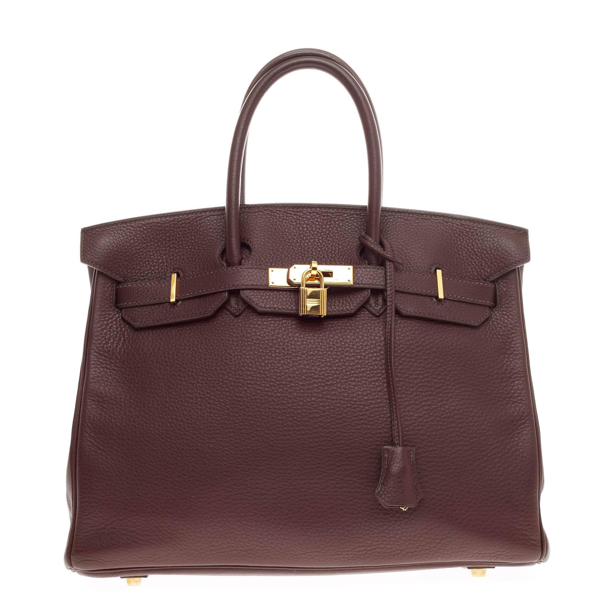Hermes Birkin Havane Togo with Gold Hardware 35