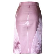 Rare Yves Saint Laurent Rive Gauche by Tom Ford SS 2003 Pink Derriere Skirt