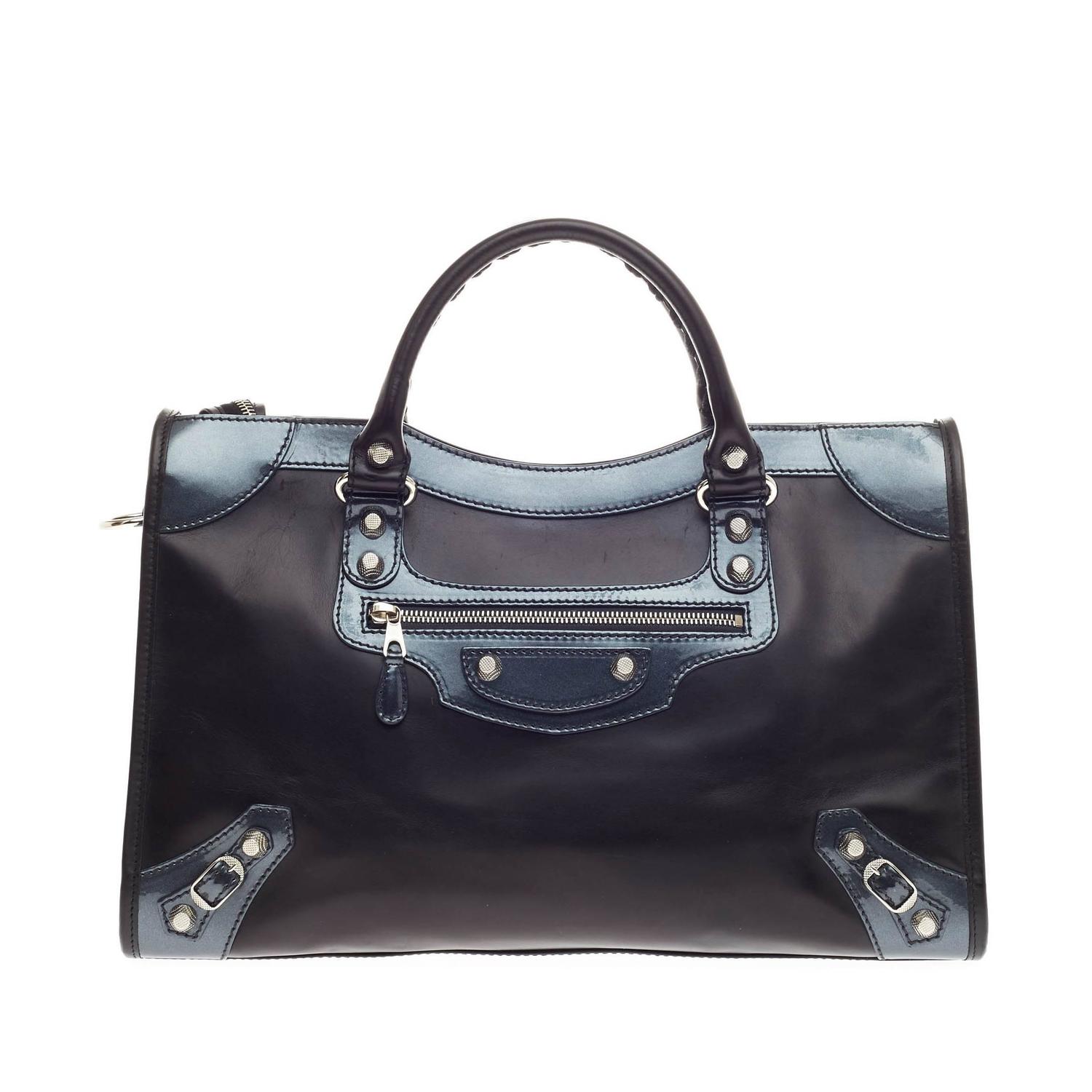 Balenciaga Holiday City Giant Studs Matte Calfskin Medium at 1stDibs