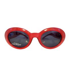 Retro 1980s Laura Biagiotti red sunglasses