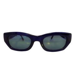 1990s Blumarine dark blu sunglasses