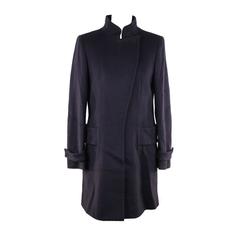 VERSACE Italian Blue Wool COAT 2008 Fall Winter Collection Sz 40 IT 1