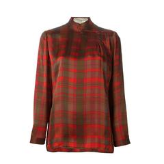 Christian Dior Silk checked Blouse 3