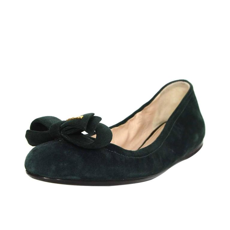prada suede flats