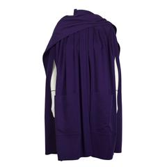 1980's Scherrer Purple Wool Cape 9