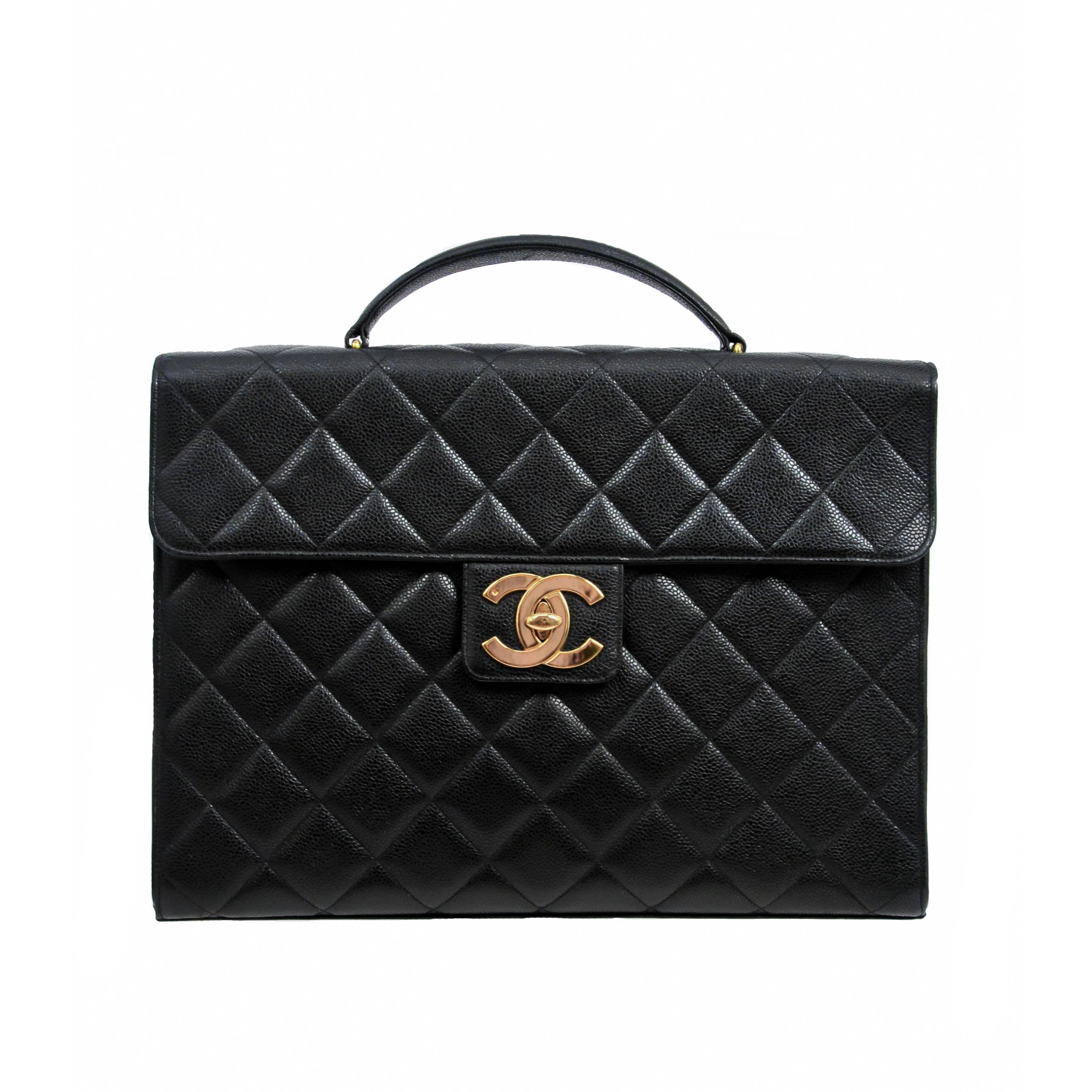 Chanel Caviar Laptop Bag at 1stDibs | chanel laptop bag, chanel caviar  briefcase, chanel briefcase