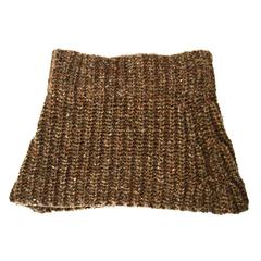 Brunello Cucinelli Brown Knit Cashmere Snood 7