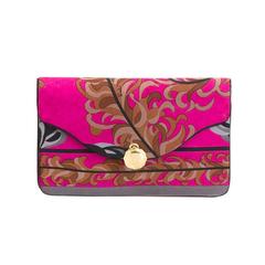 Vintage Emilio Pucci Silk Foliage clutch, 1970s