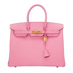 Hermès Hss Bubblegum Pink/tosca Epsom Birkin 35cm Gold Hardware