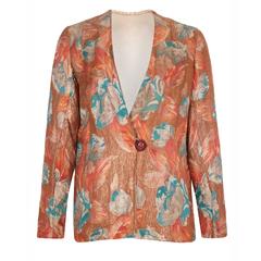 1920s Floral Lame Jacket
