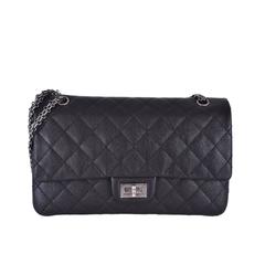 Chanel bag 2.55 Black caviar Maxi Bag JaneFinds