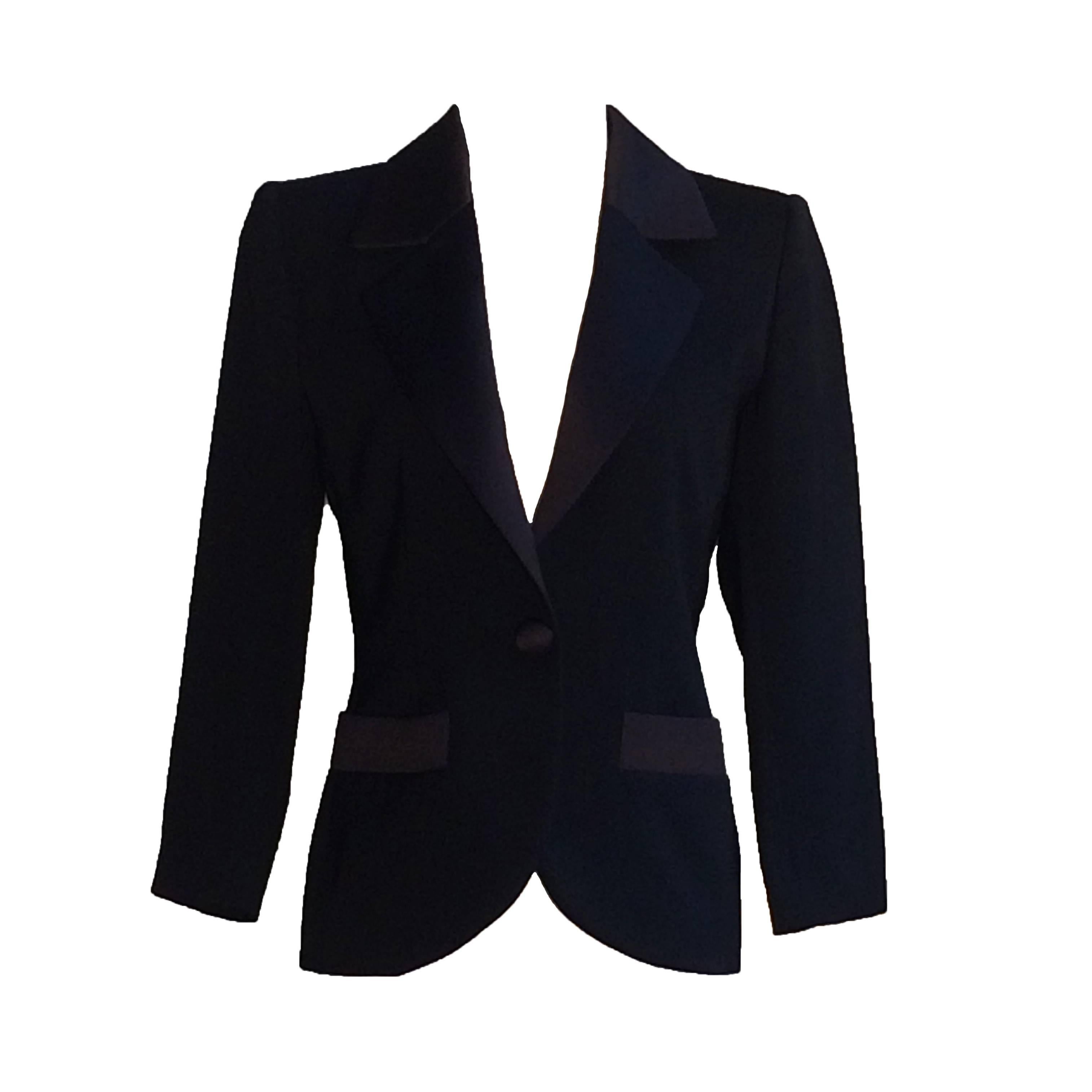Yves Saint Laurent YSL Black 
Le Smoking
 Redux Tuxedo Jacket Blazer