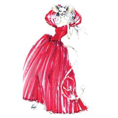 Mouse Couture Sketch by Vera Wang