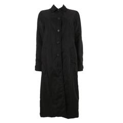 Prada Black Long Rain Coat 