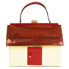 Moschino Mansion Patent Leather Handbag