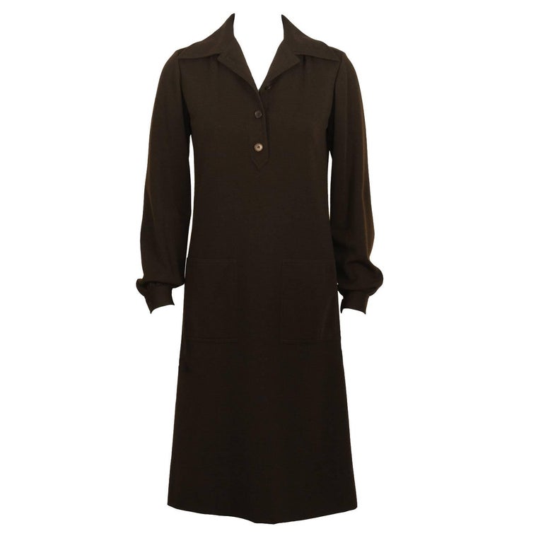 ysl brown dress Ysl Brown Dress