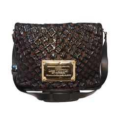 Louis Vuitton Patent Leather Embossed Logo XL Messenger Bag-RARE 1