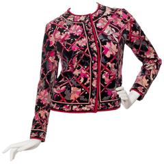 Vintage 1960s Emilio Pucci Printed Cotton Jacket 