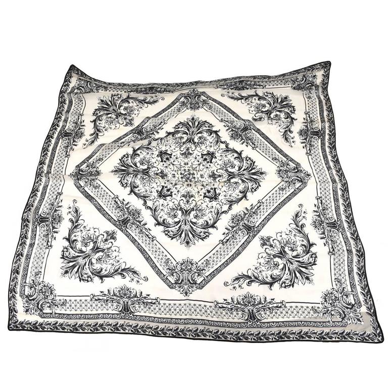 Versace Silk Monumental Scarf / Shawl / Throw For Sale at 1stDibs