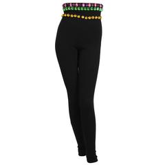 1980's Dolce and Gabanna Jeweled Leggings 4