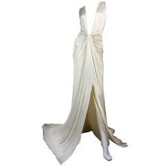 Emanuel Ungaro Silk Jersey Halter Gown
