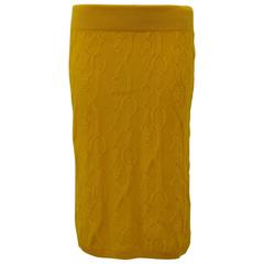 Hermes Skirt Fines Torsades 36 Yellow 2015.