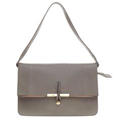 Celine Clasp Foldover Umhängetasche Leder Medium