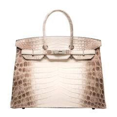 Hermes Birkin 30 Bag Diamond Himalayan Himalaya Handmade Blanc Crocodi –  ZAK BAGS ©️