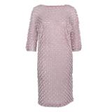 Vestido de Cóctel Cubierto de Pailette de Red Rosa Anónimo de los Años 60