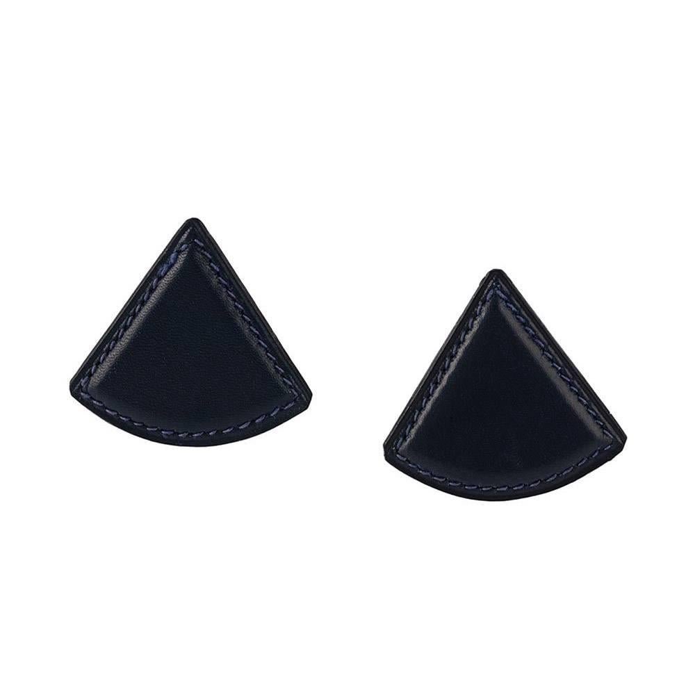 Hermes Triangle Clip-on Earrings