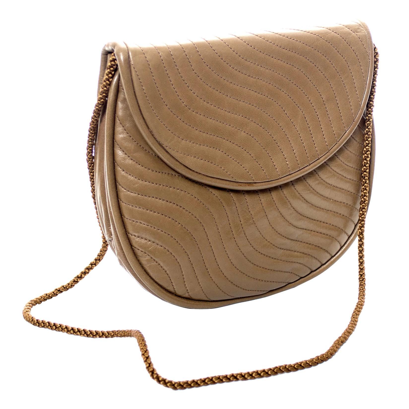 Yves Saint Laurent YSL Vintage Handbag 1970s Quilted Leather Shoulder bag
