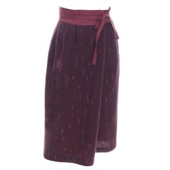 Kenzo Vintage Skirt Rare Jap Label Made in France Unique style Wool Lined Pocket