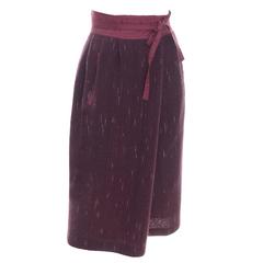 Kenzo Vintage Skirt Rare Jap Label Made in France Unique style Wool Lined Pocket 10