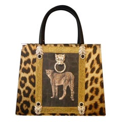 Carlo Zini Milano Printed Cheetah bag