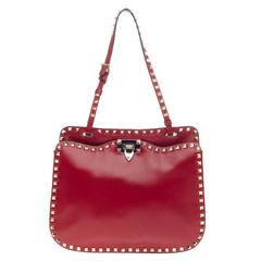 Valentino Rockstud Shoulder Bag Leather