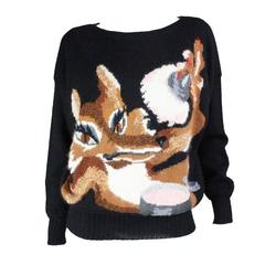 Vintage 1980's Krizia Fox Sweater