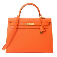 Hermès Kelly 35 Feu Epsom GHW