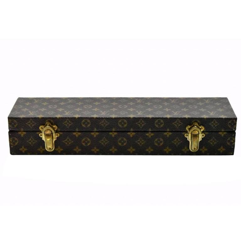 Louis Vuitton Vintage Monogram hard sided Jewelry/ Watch Trunk Case at ...