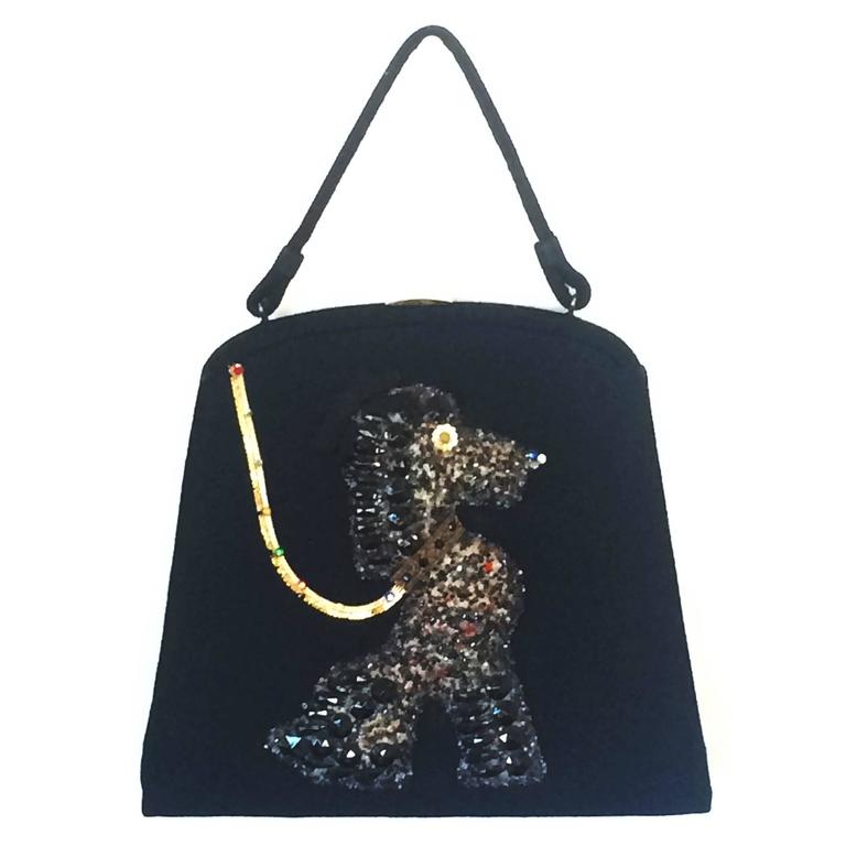 1940s Poodle Handbag By Soure New York At 1stdibs 1940s Poodle Handbag By Soure New York For