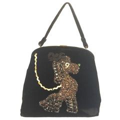 Vintage The Poodle handbag by Soure New York 1940s