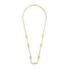 Vintage Givenchy Logo Linked Necklace