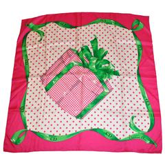 Christian Dior Bold & Bright "Wrapped Present" Silk Scarf