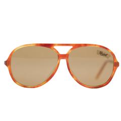 PERSOL RATTI - Lunettes d'aviateur italiennes vintage en écailles de tortue 0599 54/70