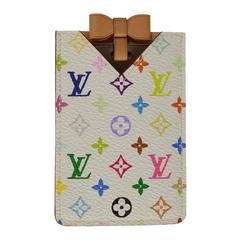 Louis Vuitton White Multicolor Monogram Mirror & Card Case