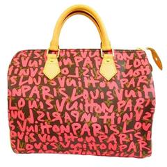 Louis Vuitton Speedy 30 Graffiti Pink Steven Sprouse