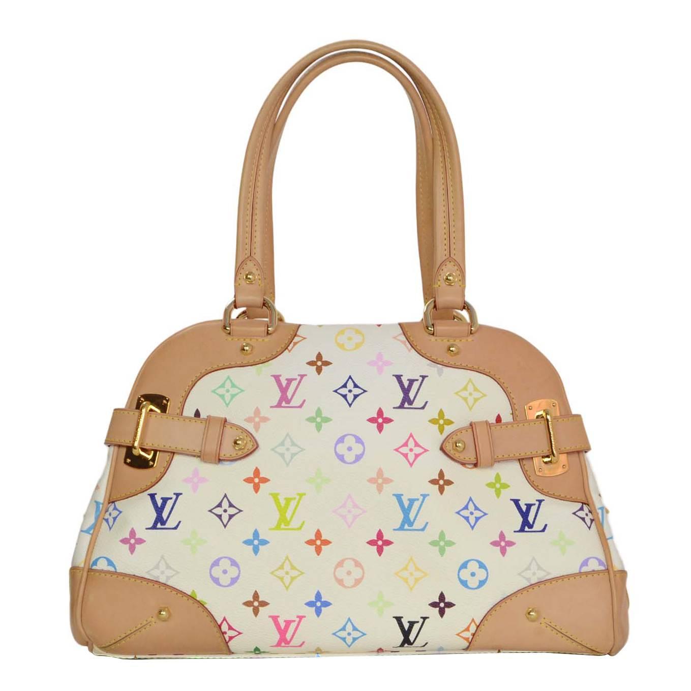 Louis Vuitton Multi-Colored Monogram Claudia Tote Bag GHWRT. $2,270 For Sale at 1stdibs