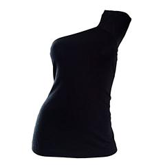 Tom Ford For Gucci 1996 Black One Shoulder ' Glimmer ' Runway Bodycon Top