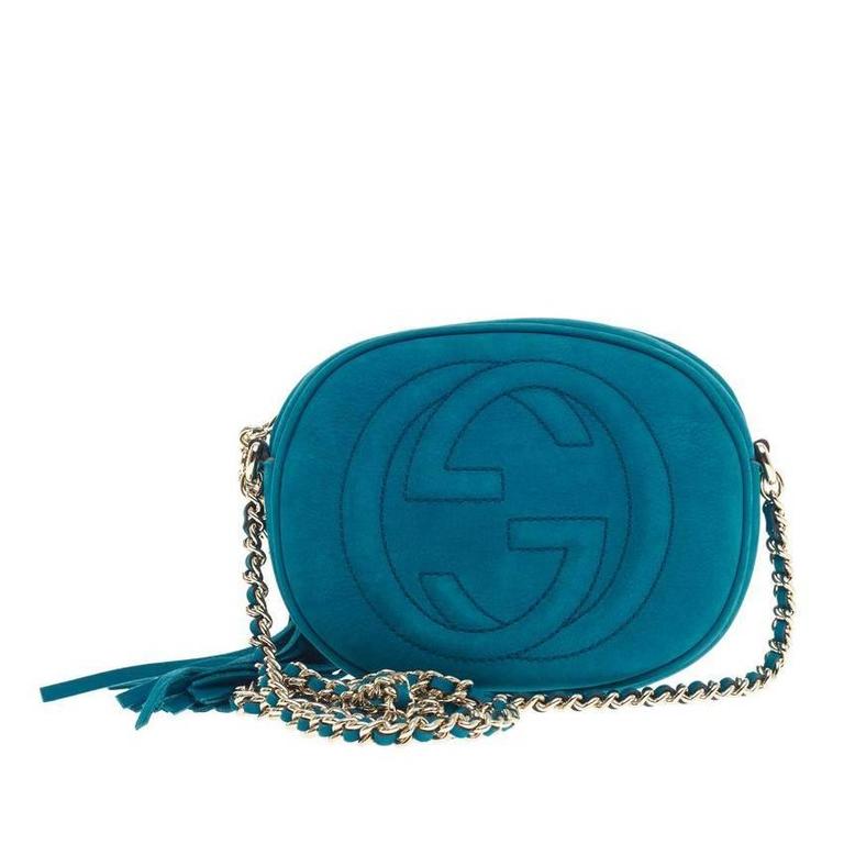 Gucci Soho Chain Bag Nubuck Mini at 1stDibs